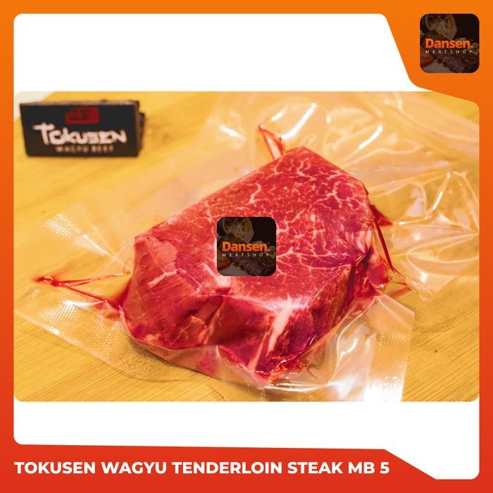 

BeliSkrg,KirimHariini- PREMIUM TENDERLOIN STEAK TOKUSEN WAGYU MB 5