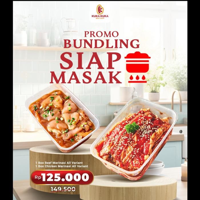 

BeliSkrg,KirimHariini- Promo Bundling Daging Berbumbu / Daging Marinasi 1 Ayam & 1 Beef 500gr