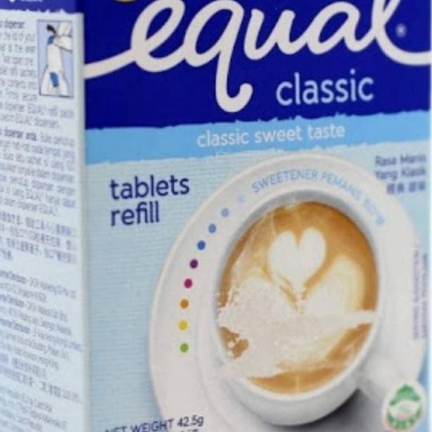 

PastikanDikirimLgsg- Equal Classic Tablet Refill 500 Tabs Sugar Substitute Pemanis Gula