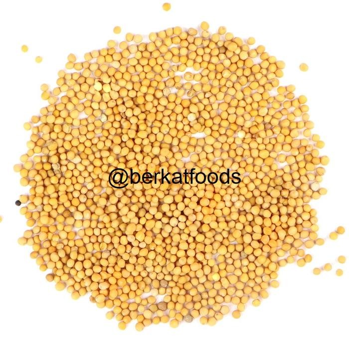 

PastikanDikirimLgsg- Yellow Mustard Seed 1Kg / Biji Sawi Kuning Import / Rai Seeds