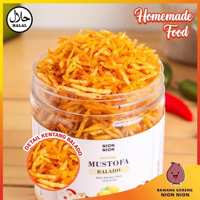 

PastikanDikirimLgsg- Kentang Mustofa Kentang Goreng Kering Balado Kentang Goreng Nion-Nion