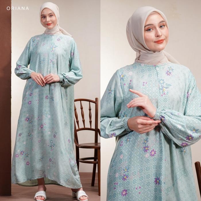 Nayya- Oriana Homewear Daster Panjang Busui Danita Collection I Gamis Hijab Friendly