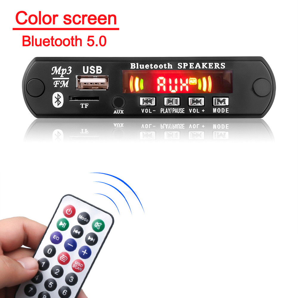 DC 12V Bluetooth MP3 WMA Decoder Board Wireless MP3 Player Car Audio Speaker FM Radio Module Support