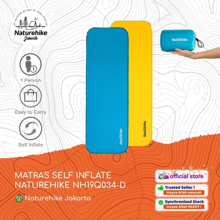 matras self inflate kotak naturehike nh19q034-d sleeping pad camping [mutu terbaik]