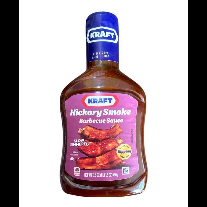 

New KRAFT BARBECUE/BARBERQUE SAUCE - KRAFT HICKORY SMOKE 496 GRAM
