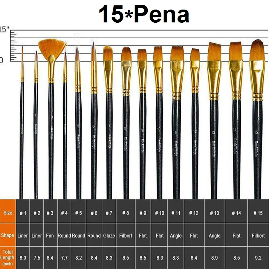 

[CHARMANT] Set Kuas Lukis Kuas Seni BRS-12 SET Set Kuas Alat Lukis Campuran Lengkap
