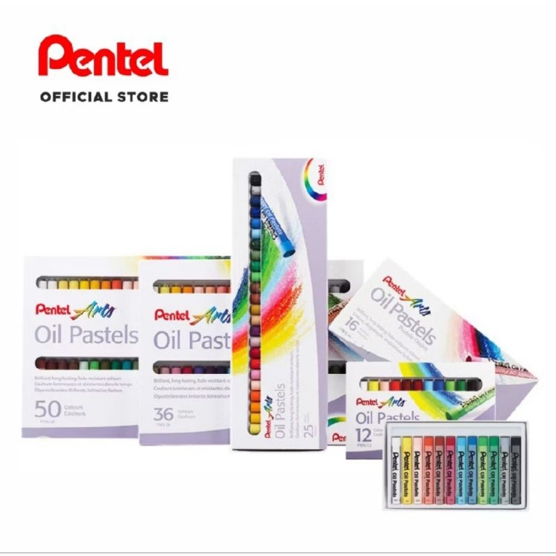 

Crayon Pastel Pentel Arts 50 Warna Colour PHN 50