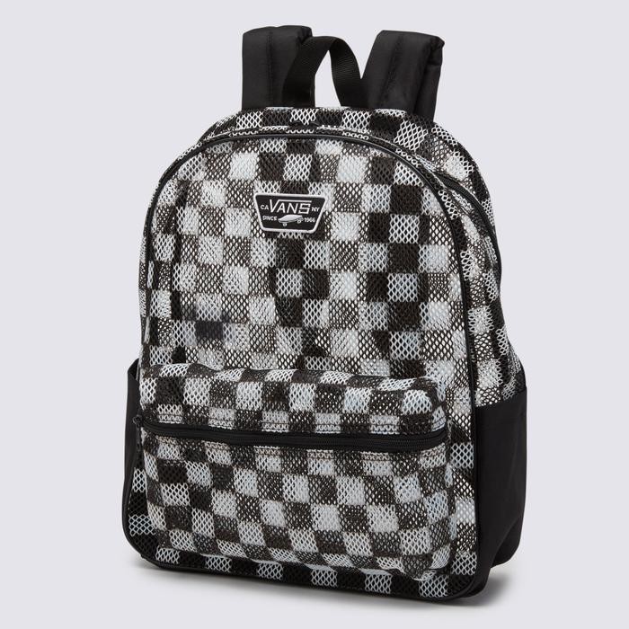 TAS RANSEL VANS OLD SKOOL H20 BACKPACK CHECKERBOARD BLACK WHITE ORI