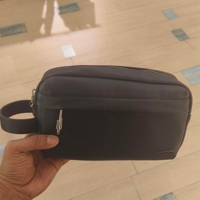 Pouch bag Pull and Bear Clutch Pria Original Hitam