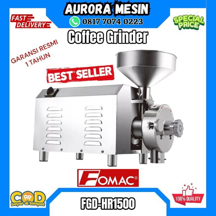Mesin Penggiling Kopi Bubuk Coffee Grinder Fgd-Hr1500 Fomac