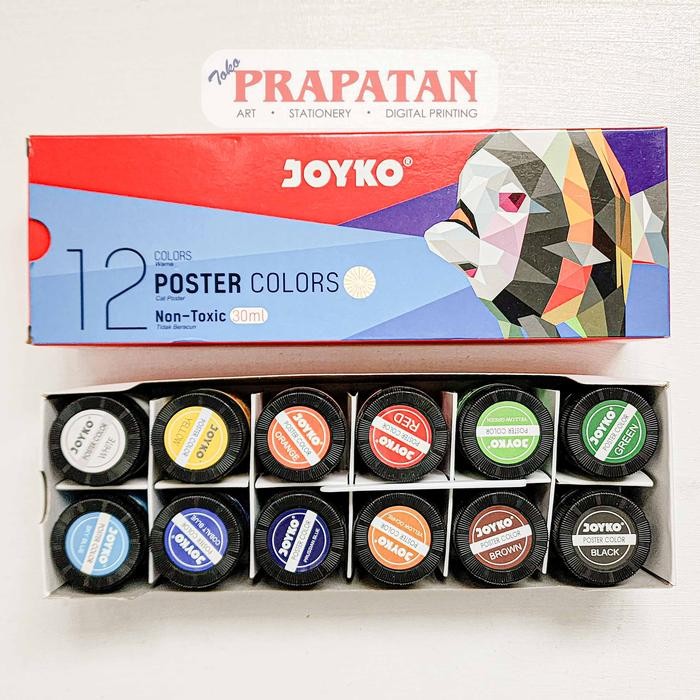 

HOT SALE! Joyko Poster Color Set 12x30ml Cat Poster Set