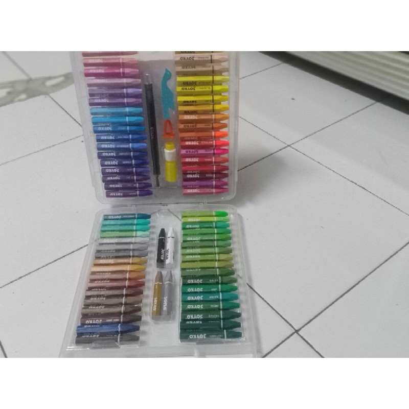 

Crayon 72 Warna Neon / Pastel OP-72S Neon Colors non toxic / Krayon set