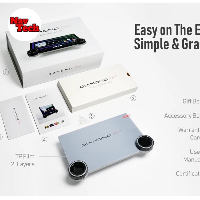 Head unit android 11.5 inch Wuling Confero Qled Screen 2K Resolution