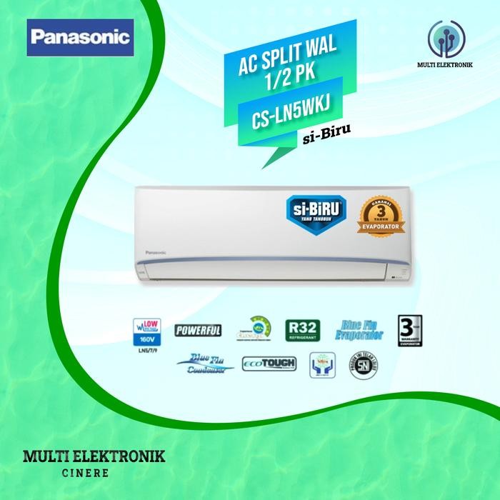 PANASONIC CS-LN5WKJ SI-BIRU AC SPLIT 1/2 PK STANDARD