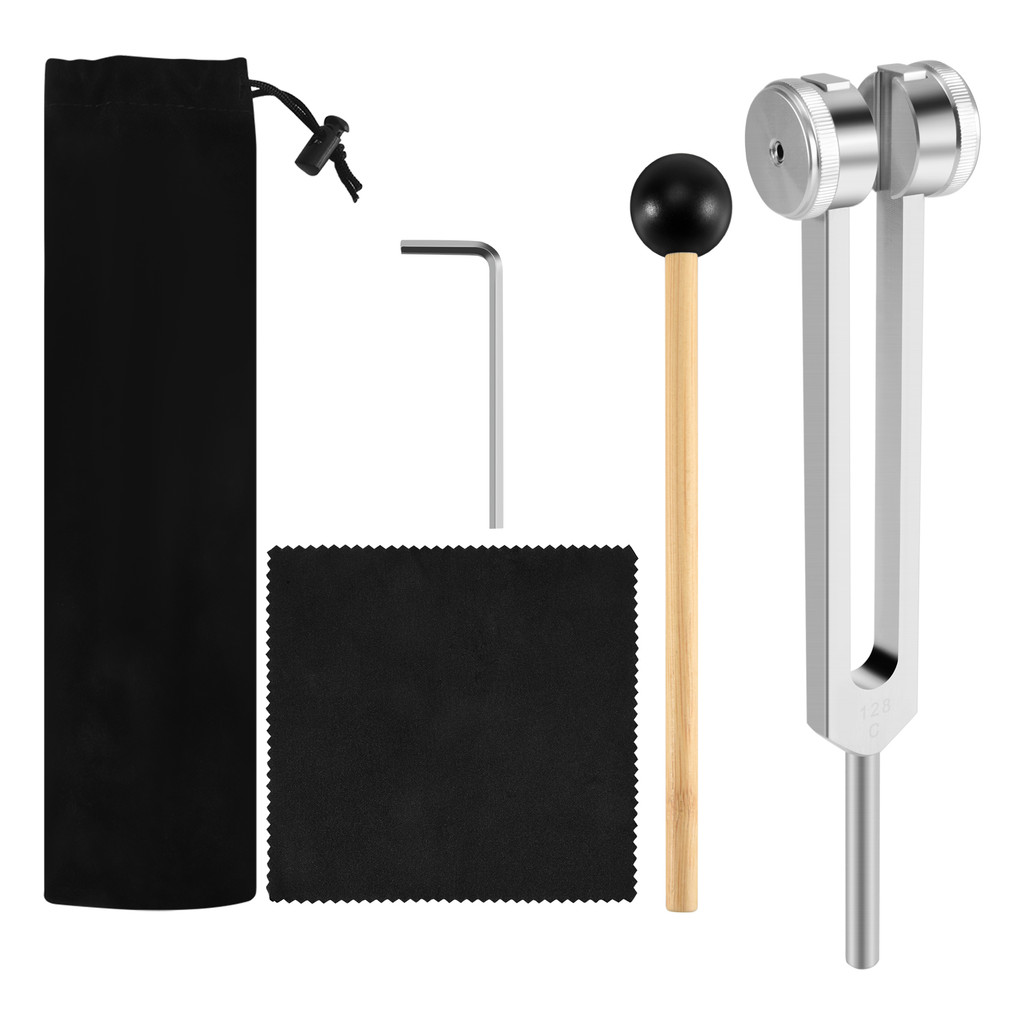Newest 128 Hz Tuning Fork Weighted Bio-Acoustic Tuning Fork for Therapy 128 Hz Acoustic Slider Tunin
