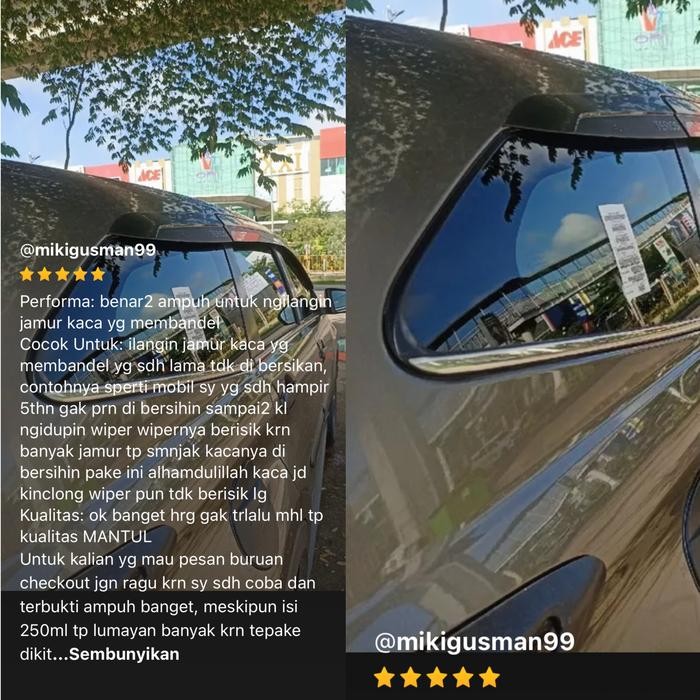 Pembersih kerak jamur kaca dan body mobil Mr Poank 500ML