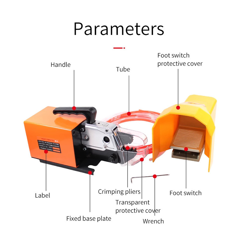 Pneumatic Cable Crimping Tool Wire Terminals Tool Pneumatic Terminal Crimping Machine AM-10 Terminal