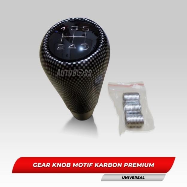 READY GEAR SHIFT KNOB MOTIF CARBON MOBIL SUZUKI ERTIGA