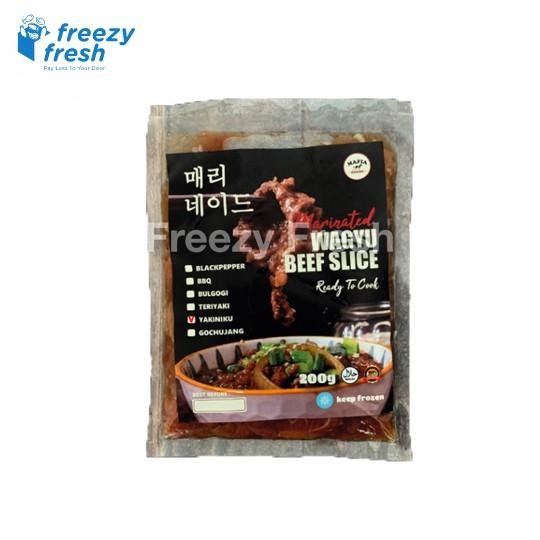 

MARINATED WAGYU BEEF SLICE / DAGING WAGYU SLICE 200GR BY MAFIA DAGING