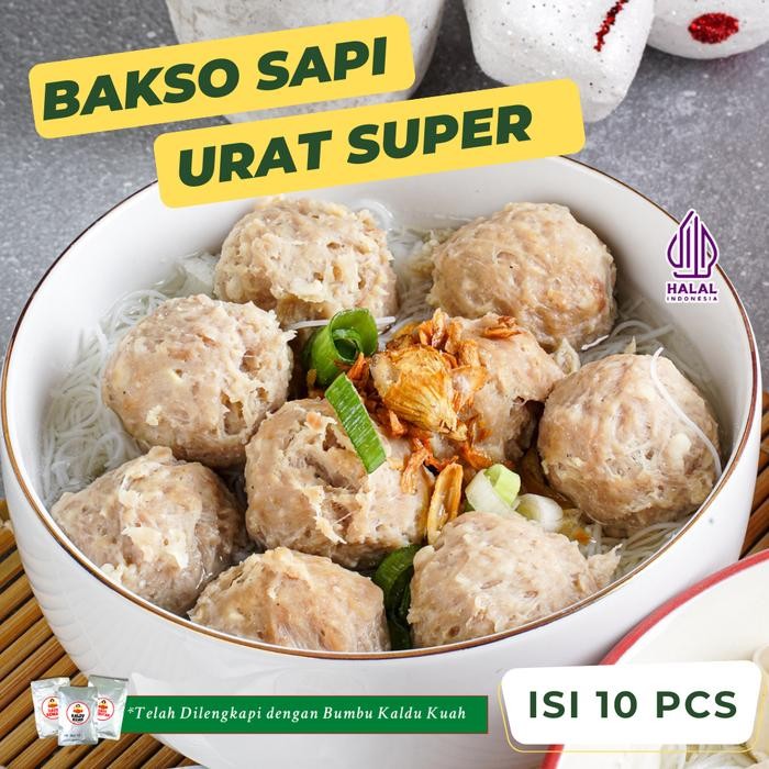 

BARANG TERLARIS Bakso Warisan Ibu Bakso Urat Super Isi 10 Pcs