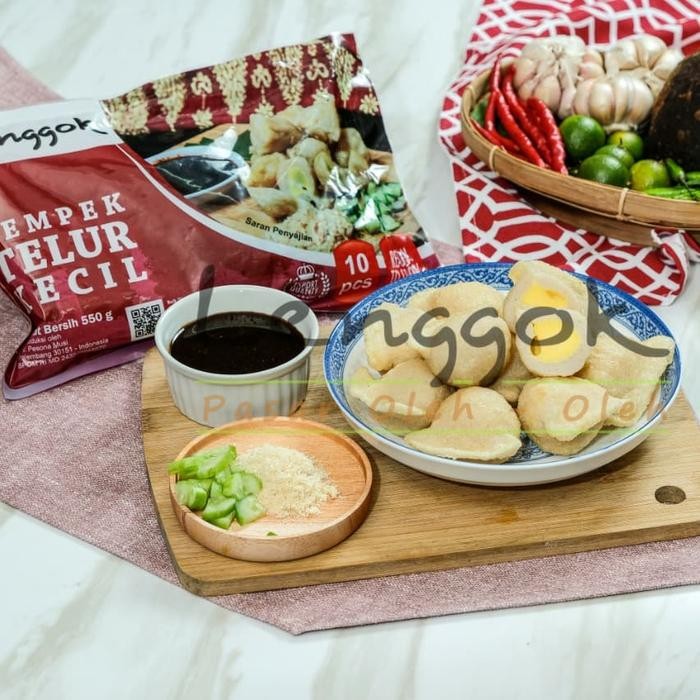 

BARANG TERLARIS Pempek Telur Kecil Lenggok Vacum Isi 10Pcs