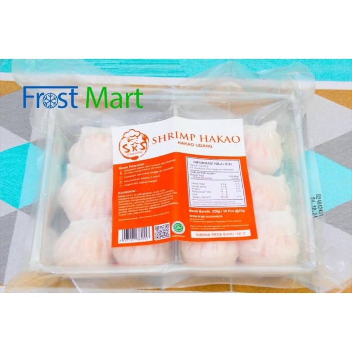 

BARANG TERLARIS Hakau Udang isi 10 Pcs Halal SKS Dimsum Frozen
