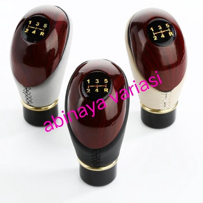 BEST SELLER GEAR KNOB MOBIL ESPASS DAIHATSU MANUAL SHIFT KNOB MOTIF KAYU KULIT