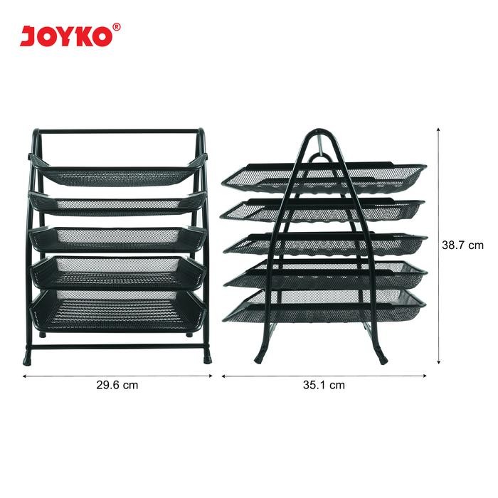 

JOYKO DOCUMENT TRAY 5 TIER METAL / RAK DOKUMEN 5 TINGKAT WADAH DOKUMEN BESI DT-41