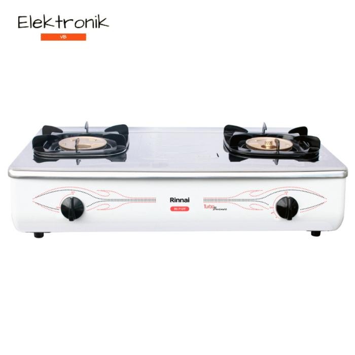 Kompor Gas 2 Tungku Rinnai RI-712T (Putih)