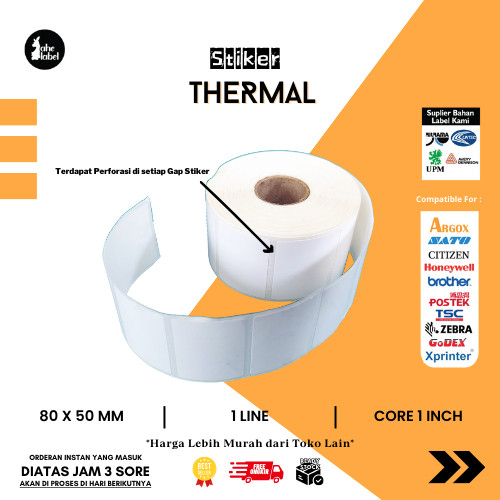 

LABEL BARE STICKER 80X50 MM