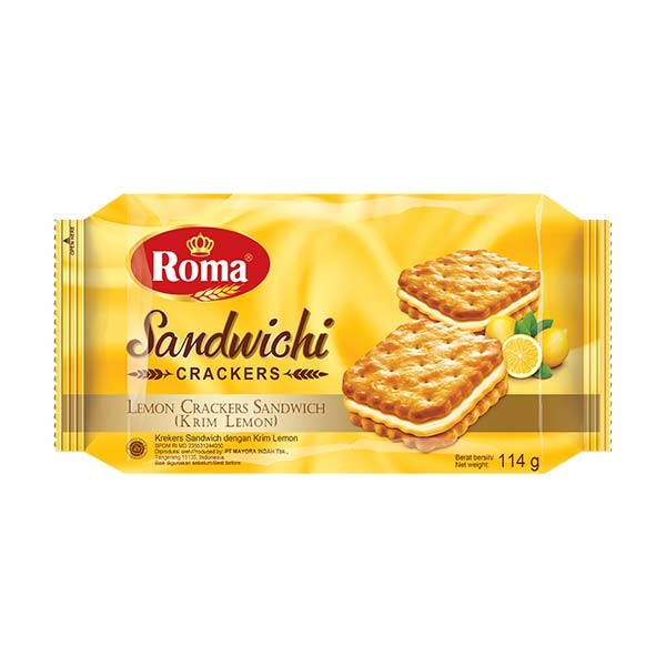 

ROMA SANDWICHI CRACKERS LEMON 114 GR