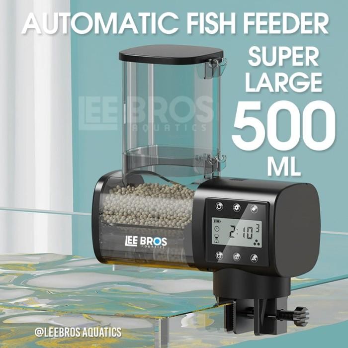 PROMO Fish Feeder 500ML Display Feeder ikan otomatis Automatic Pet Feeder tempat makan ikan