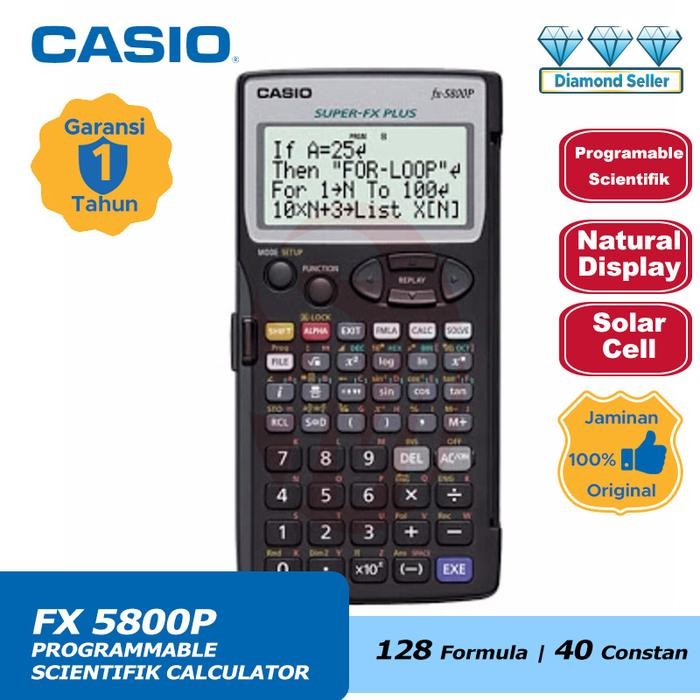 

GotSeef KALKULATOR CASIO FX 5800P