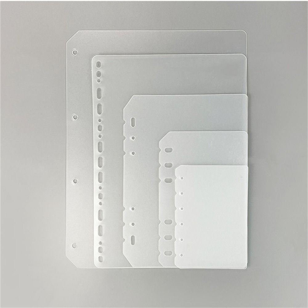 

A6 A7 B5 A4 Board Page Transparent Inner Paper Loose-Leaf Divider Notebook Divider Binder Organizer