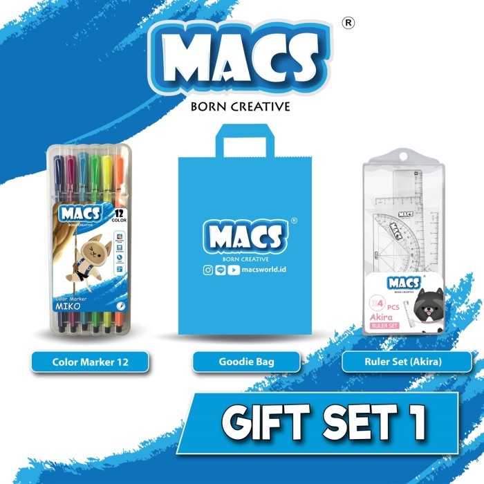 

Macs Gift Set 1 / Hampers / Crayon #Gratisongkir