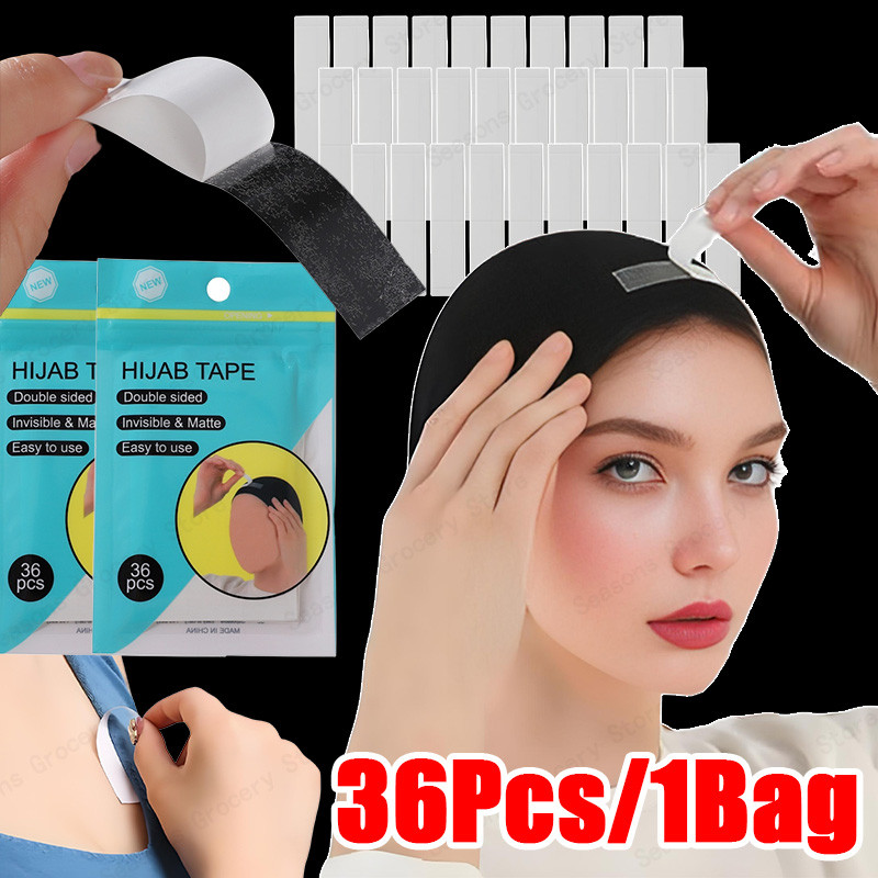 

Non Slip Body Tape 36 Pcs Double Sided Invisible Adhesive For Dresses Hijab Swimwear Waterproof