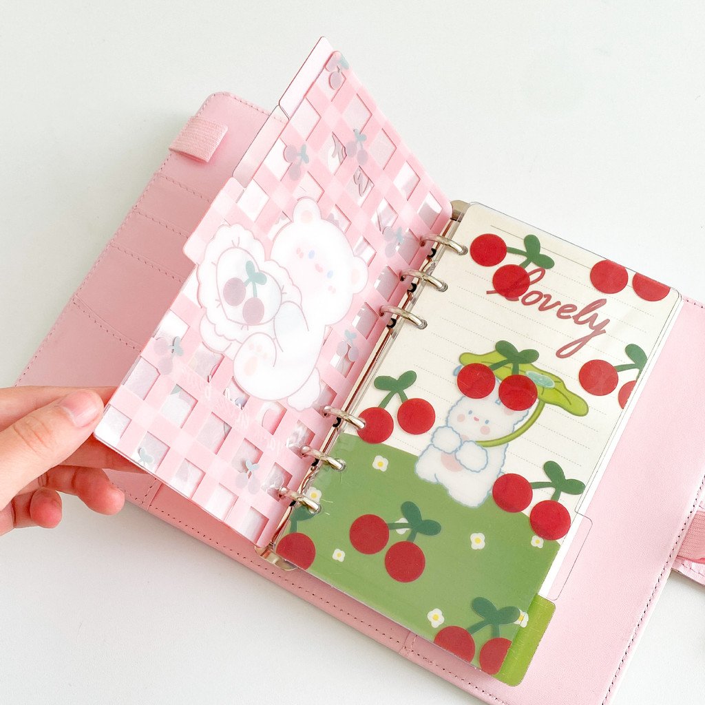 

A6 Pvc Index Divider 6 Holes For Binder Planner Notebook Stationery Notebook Paper Divider
