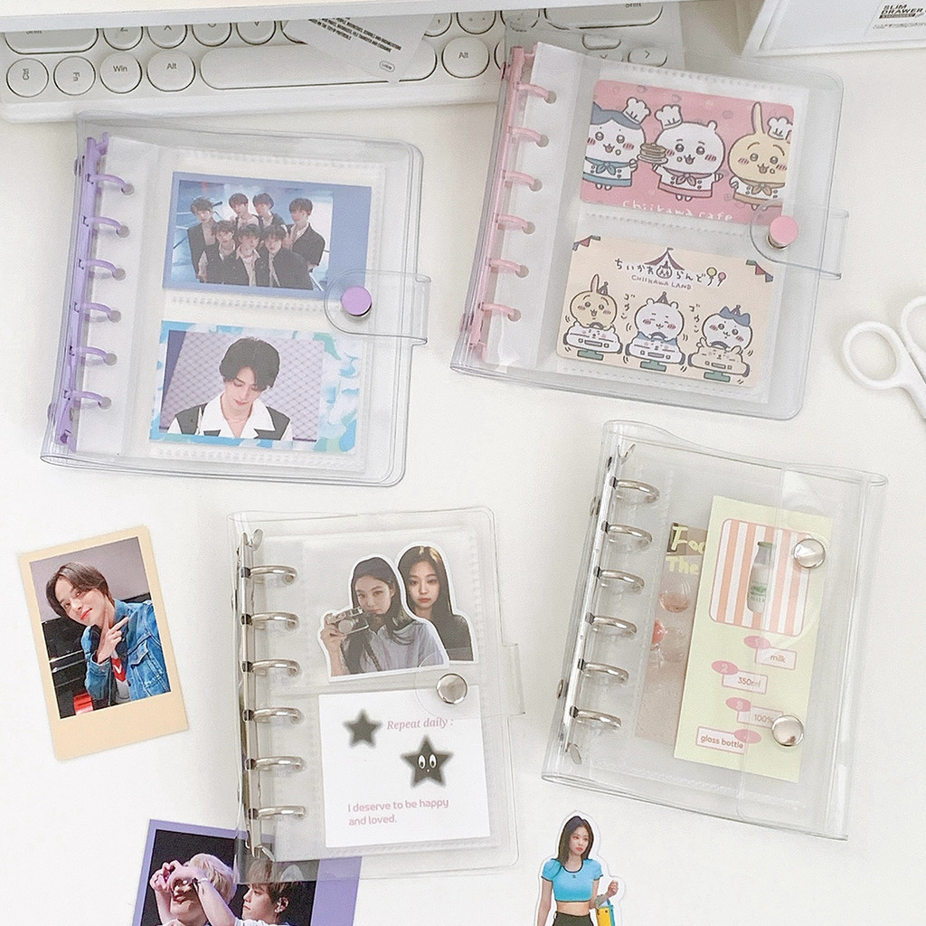 

Wide A7 Loose Leaf Diy Document Bag Binder Pvc Storage Photocards Collect Book Diary Agenda Planner