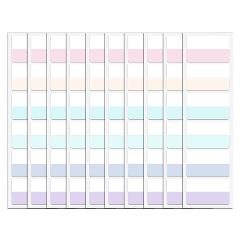

Portable Index Label For File Folder Light Color Sticky Index Tabs Small/Medium/Big Notes Sticker