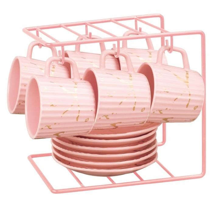 Cangkir Set Vicenza Motif Marmer BM912