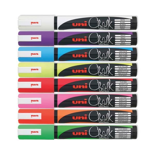 

Uni Chalk Marker Pwe-5M Marker Pen (Medium Point) #Gratisongkir