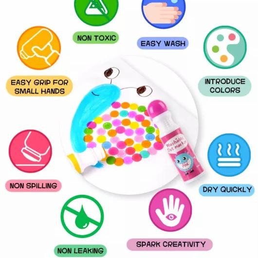 

Superdots Markers Spidol Dot Marker Anak Washable Non-Toxic (3Pcs/Box) #Gratisongkir