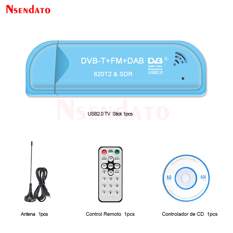 Digital Rtl2832U & R820T2 Usb2.0 Smart Dvb-T Sdr Tv Stick Tuner Dvb-T+Fm+Dab Rtl Sdr Tv Receiver