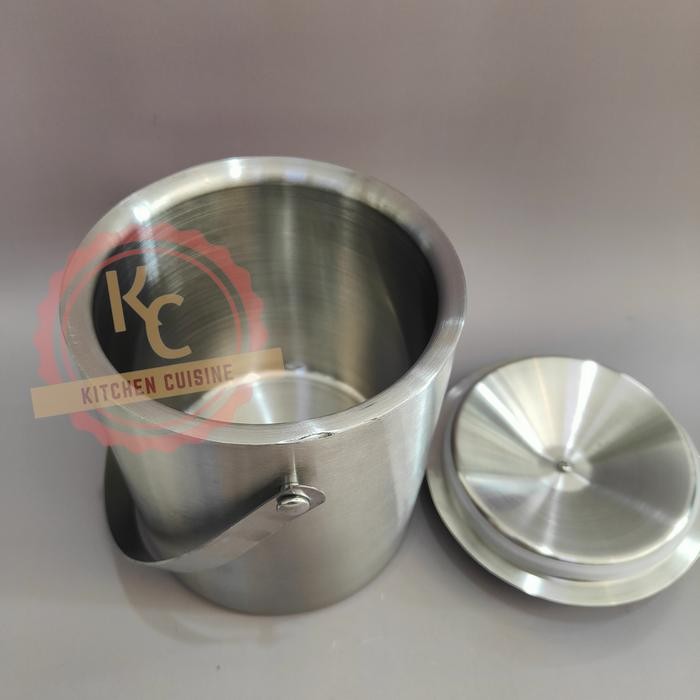 terbaru  ice bucket stainless steel 304 double wall / thermos es / wadah es batu / tempat es batu
