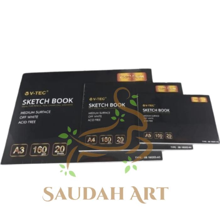 

Sketchbook V-Tec Premium 160Gsm 20 Sheet A5/A4/A3 #Gratisongkir