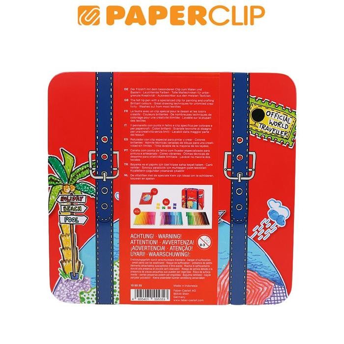 

Spidol Faber Castell Connector Tin Case 155535 40 Colours #Gratisongkir