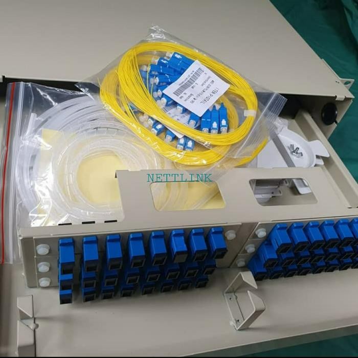 JTTOP" ODF / OTB RACK 48 CORE SC MODEL NWC/ PAZ, LENGKAP