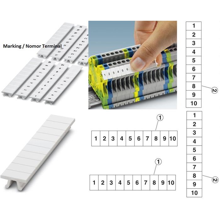 

Marker Strip-Marker Terminal Block Vertikal #Gratisongkir