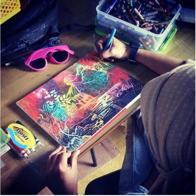 

Alat Kerik Pengerik Crayon Krayon Pewarna Gambar Lukisan Goresan Seni Isi 5 Pcs Premium