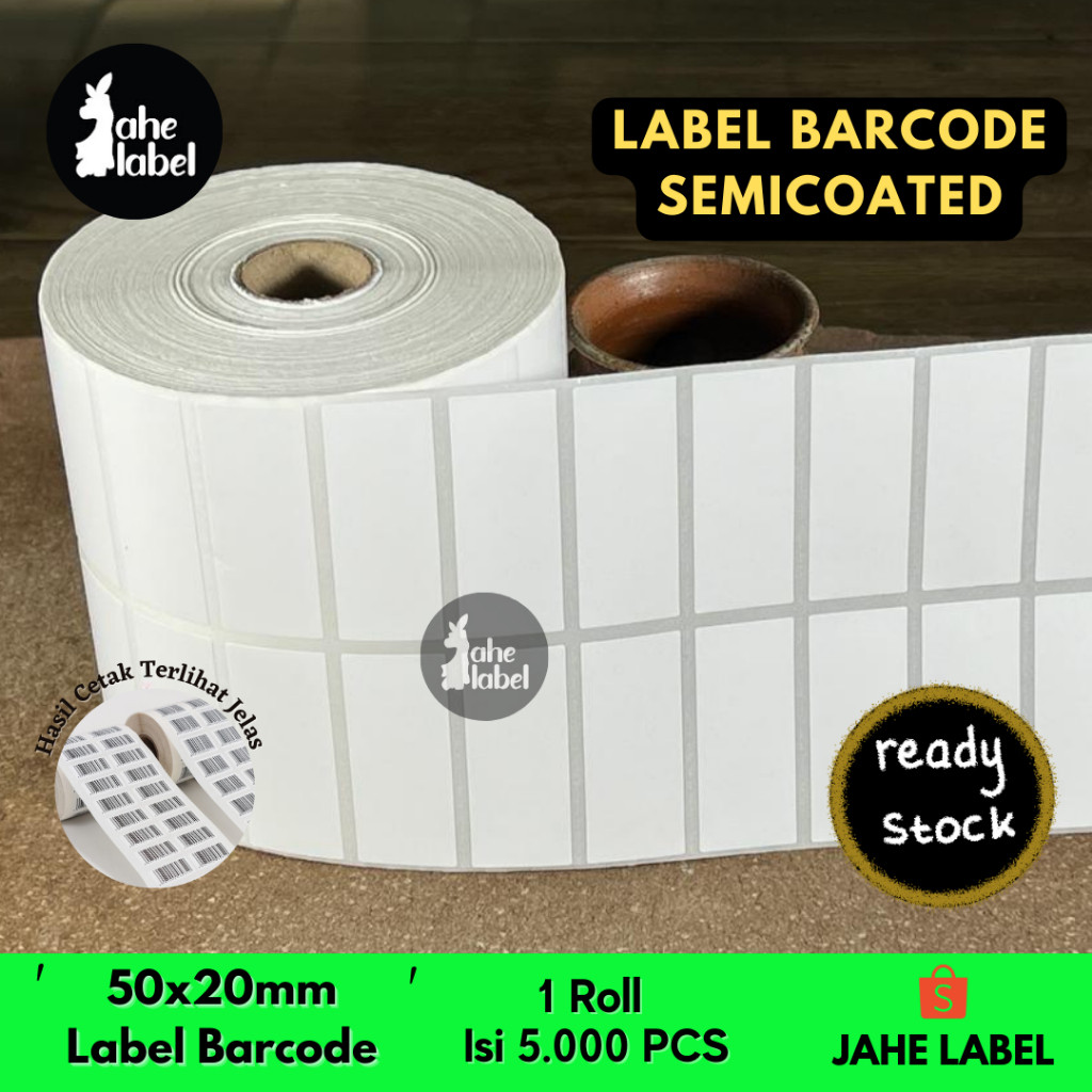 

LABEL BARE 50x20 mm SEMICOATED STIKER LABEL 50x20mm 0 PCS
